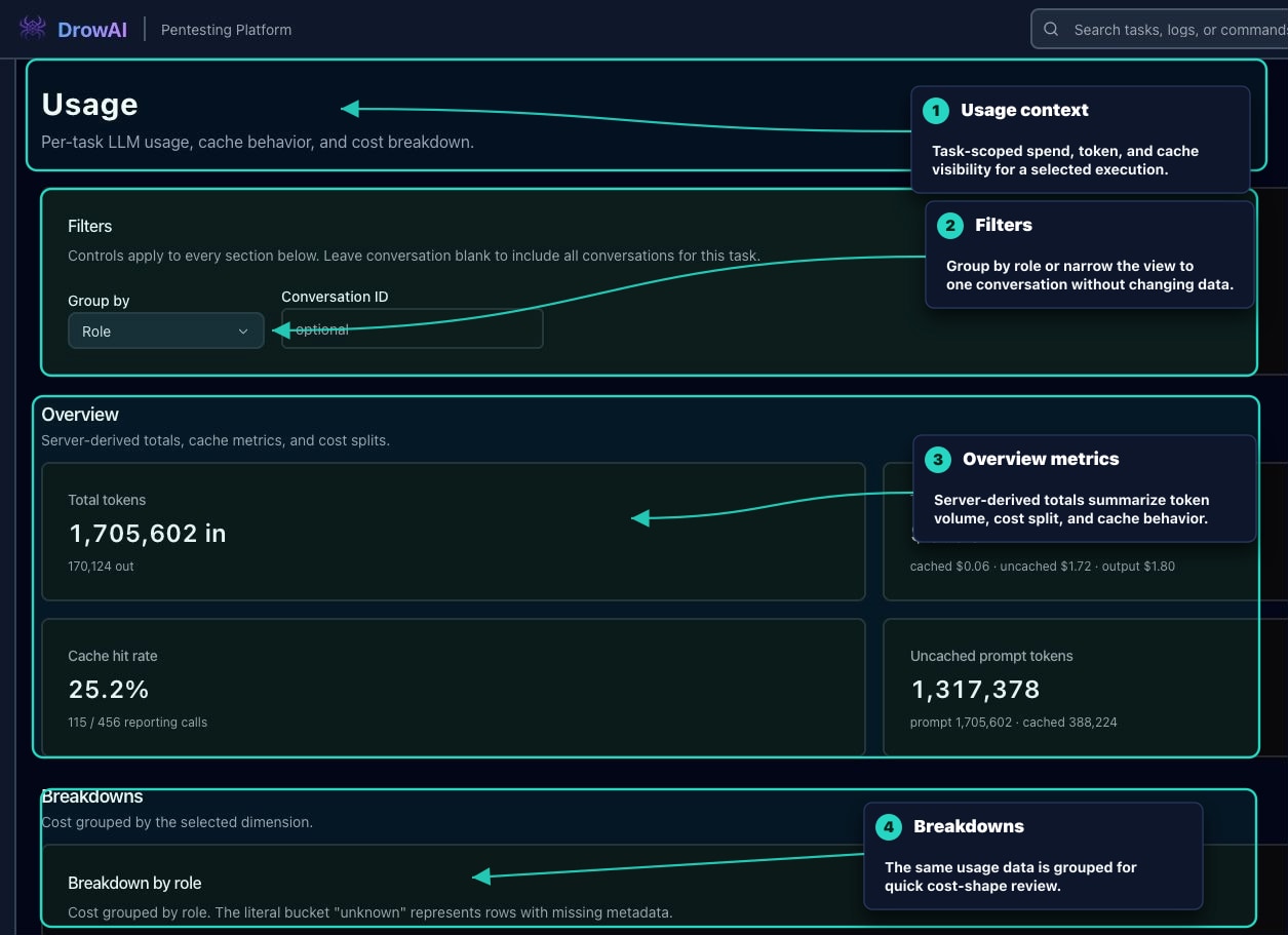 Annotated DrowAI Usage workspace